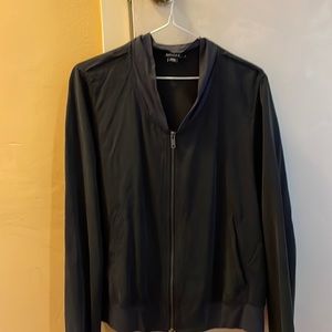 DKNY 100% silk bomber jacket barely used